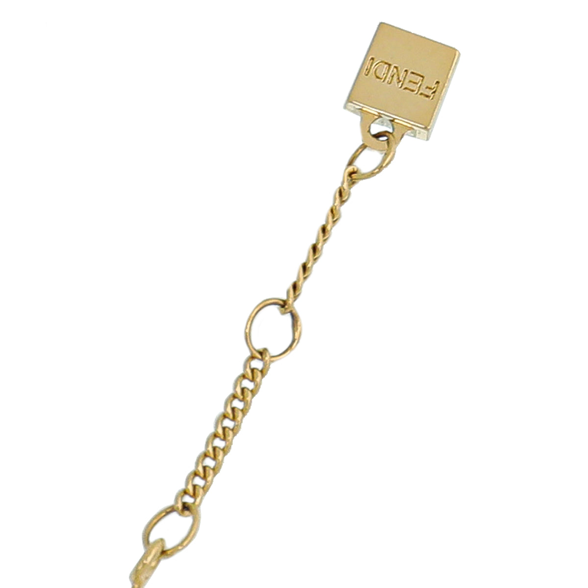 Fendi Pink Logo Chain Bracelet