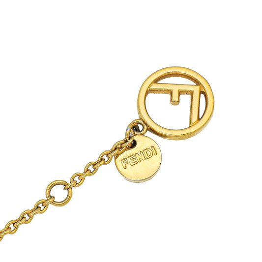 Fendi Bronze F is Fendi Bracelet W/ Crystal