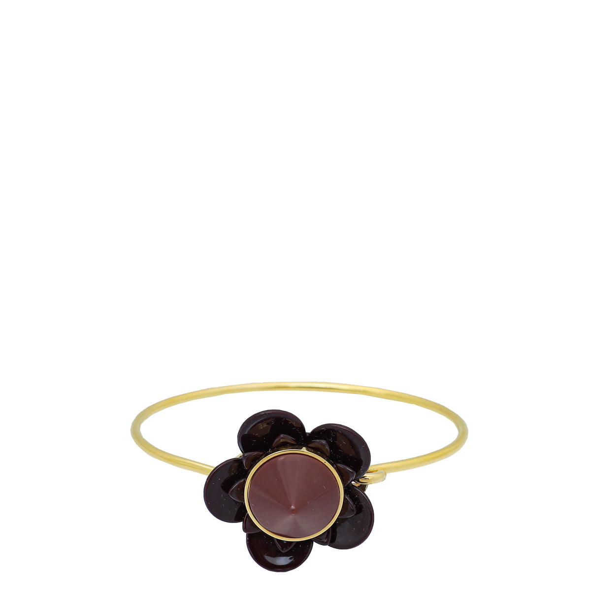 Fendi Burgundy Flower LargeBracelet