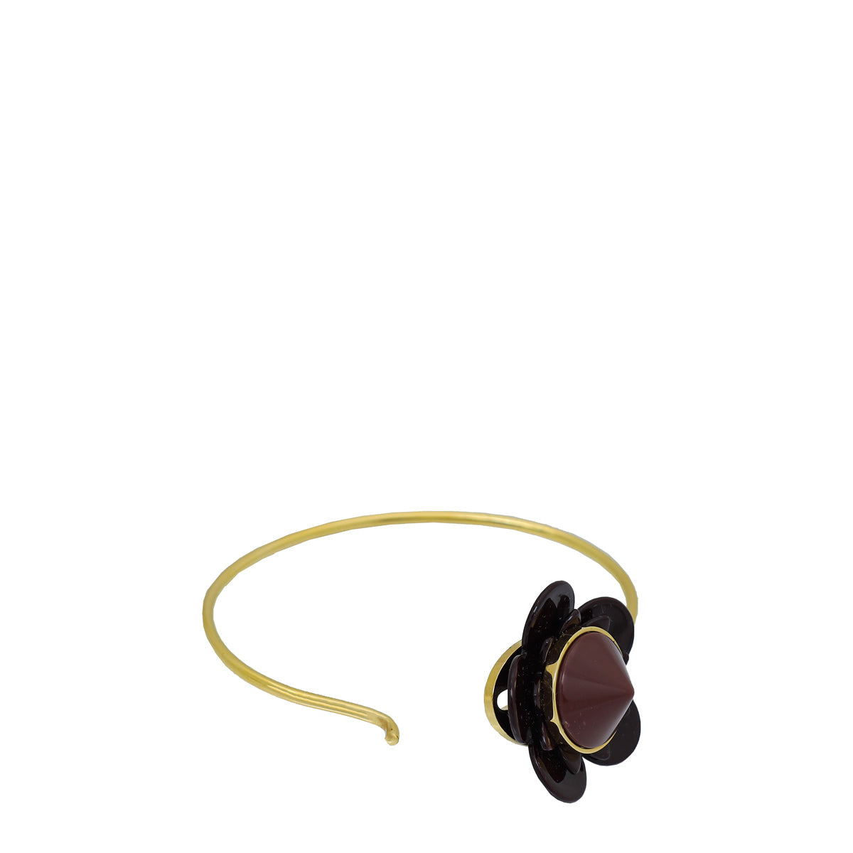 Fendi Burgundy Flower LargeBracelet