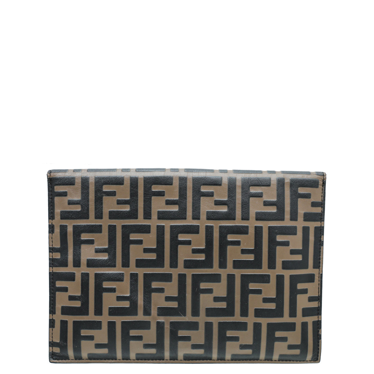 Fendi Tobacco FF Envelope Flat Pouch