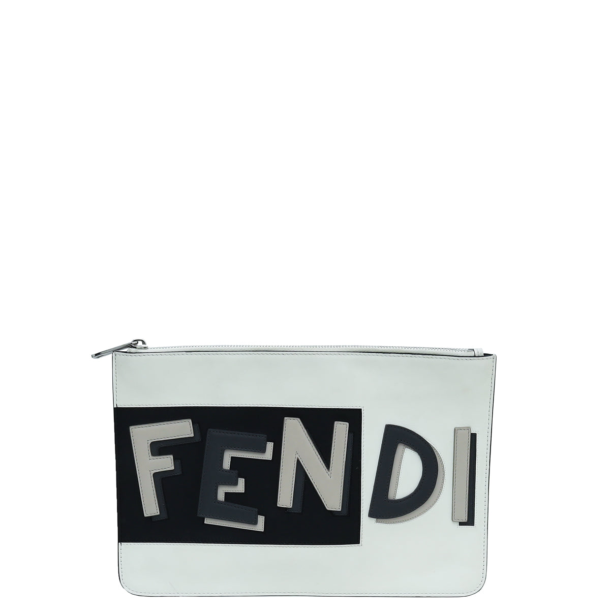 Fendi Tricolor Logo Clutch