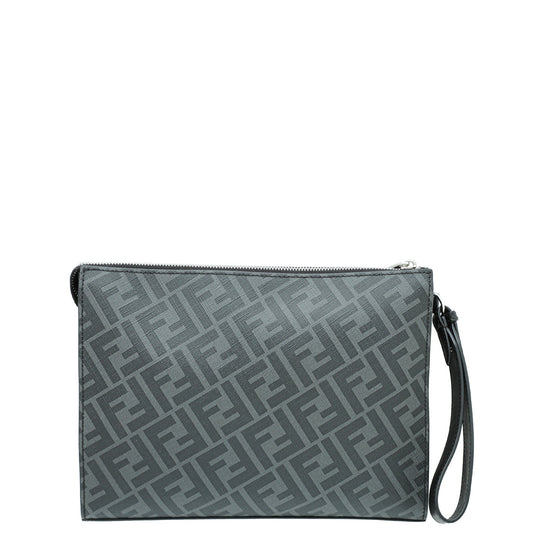 Fendi Tricolor Flat Zip Pouch