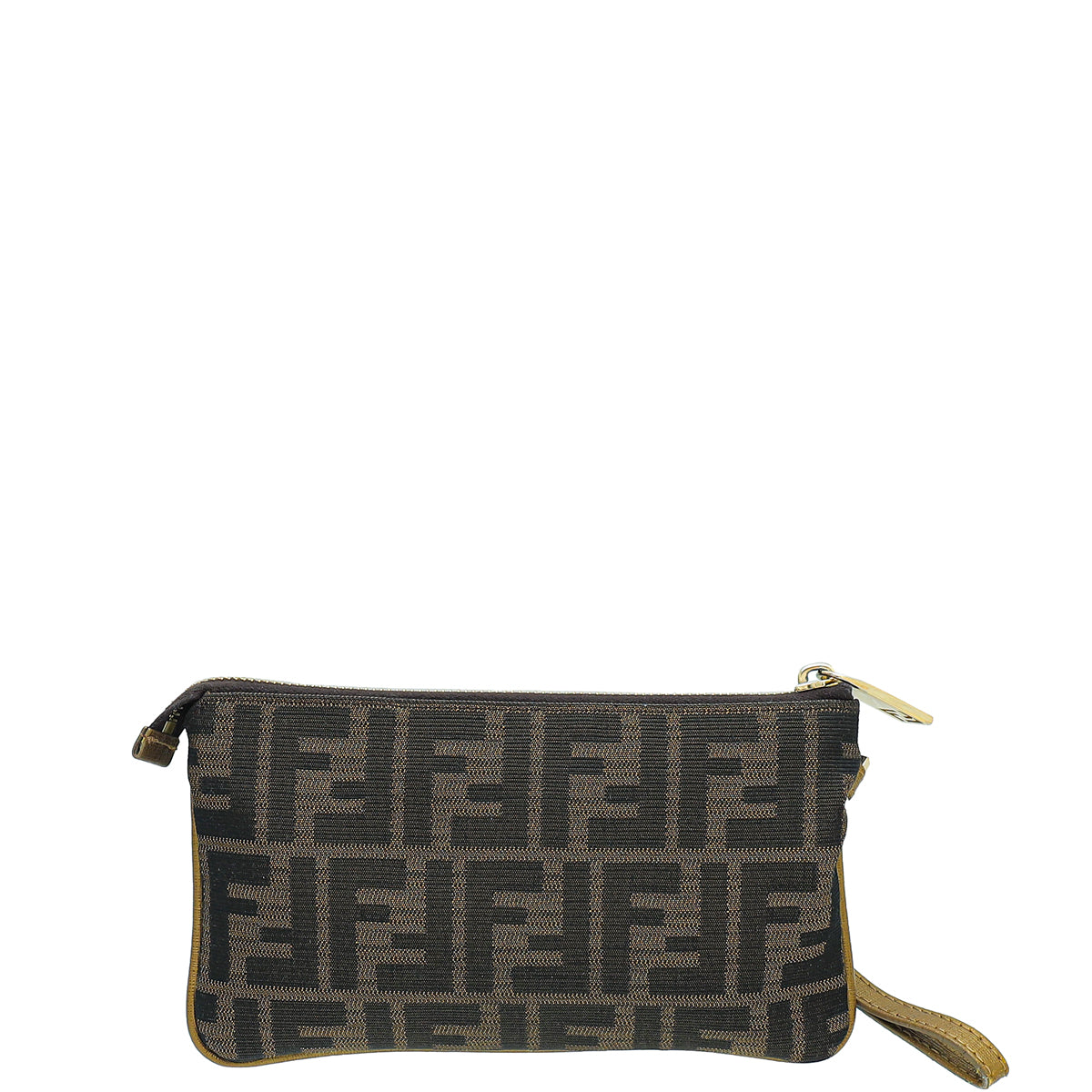 Fendi Bicolor Zucca Wristlet Pochette