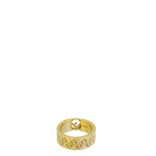 Fendi Gold FF Large Ring