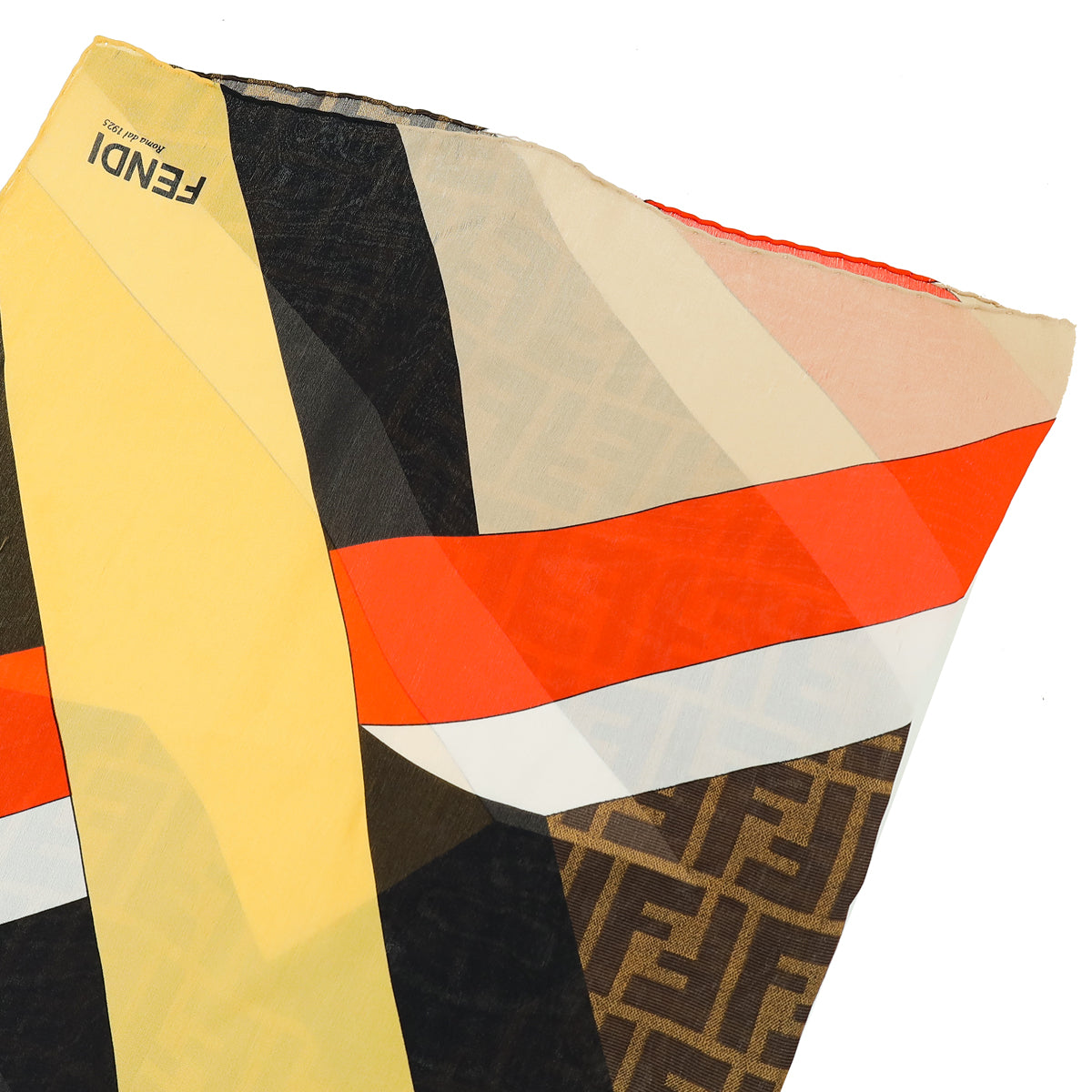 Fendi Zucca Colorblock Scarf