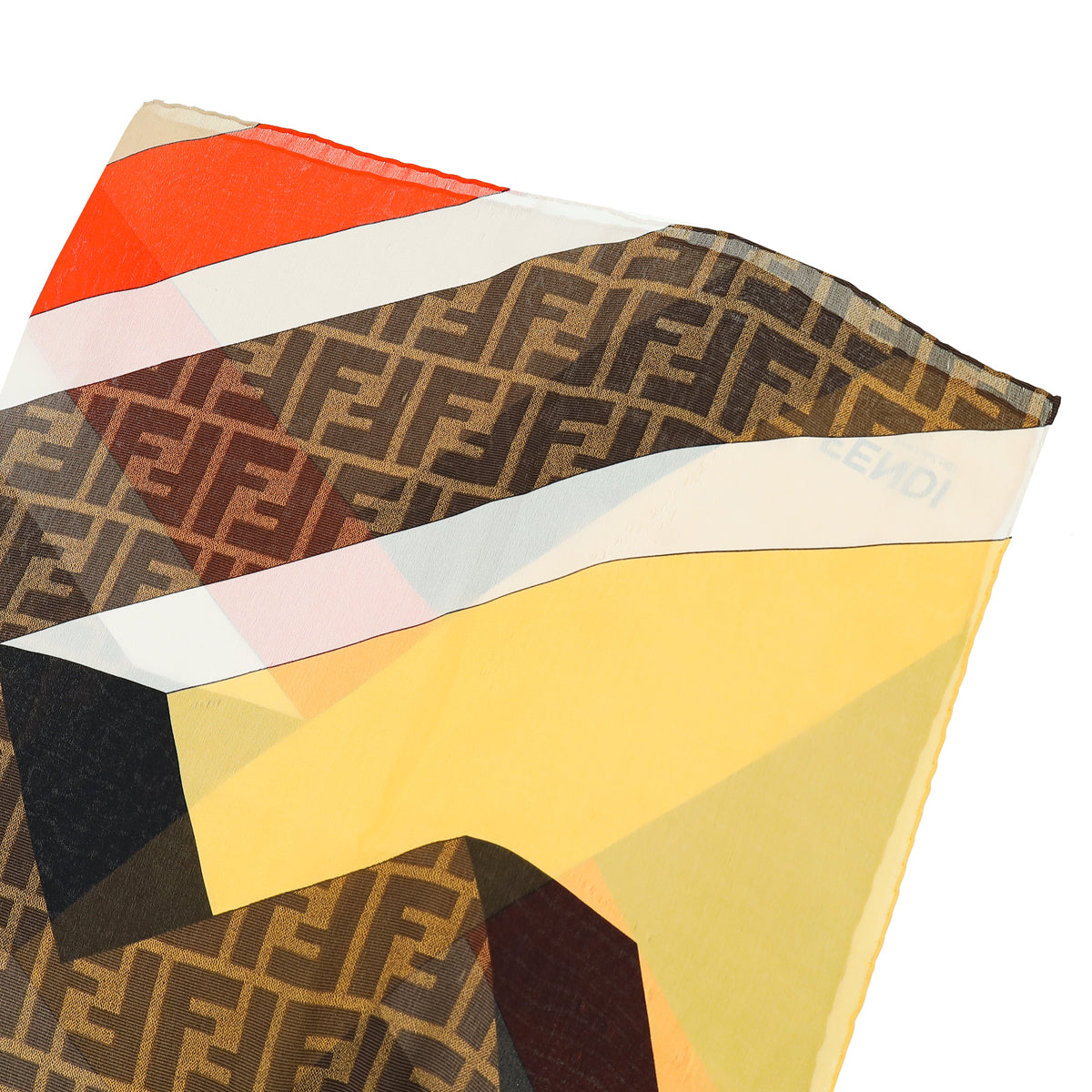 Fendi Zucca Colorblock Scarf