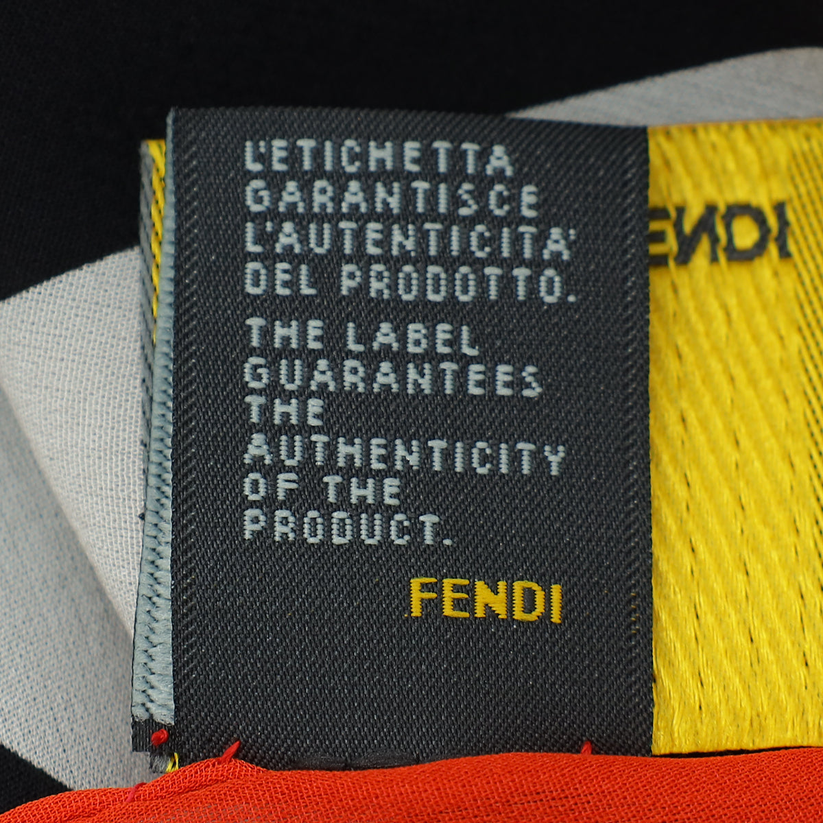 Fendi Zucca Colorblock Scarf