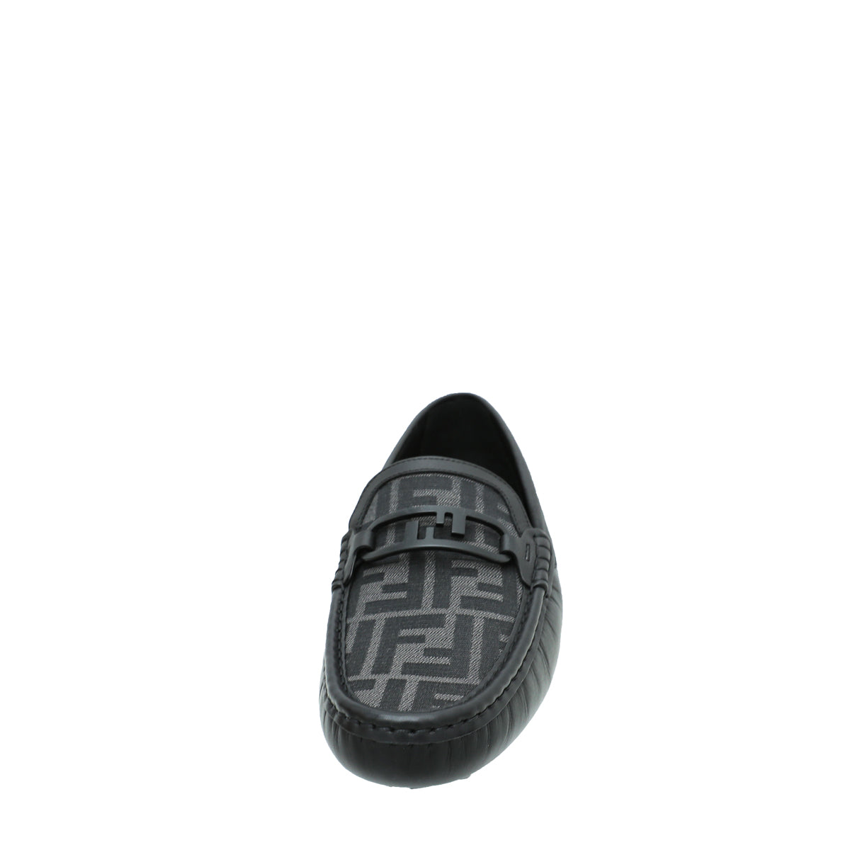 Fendi Black FF O'Lock Driving Loafers 9