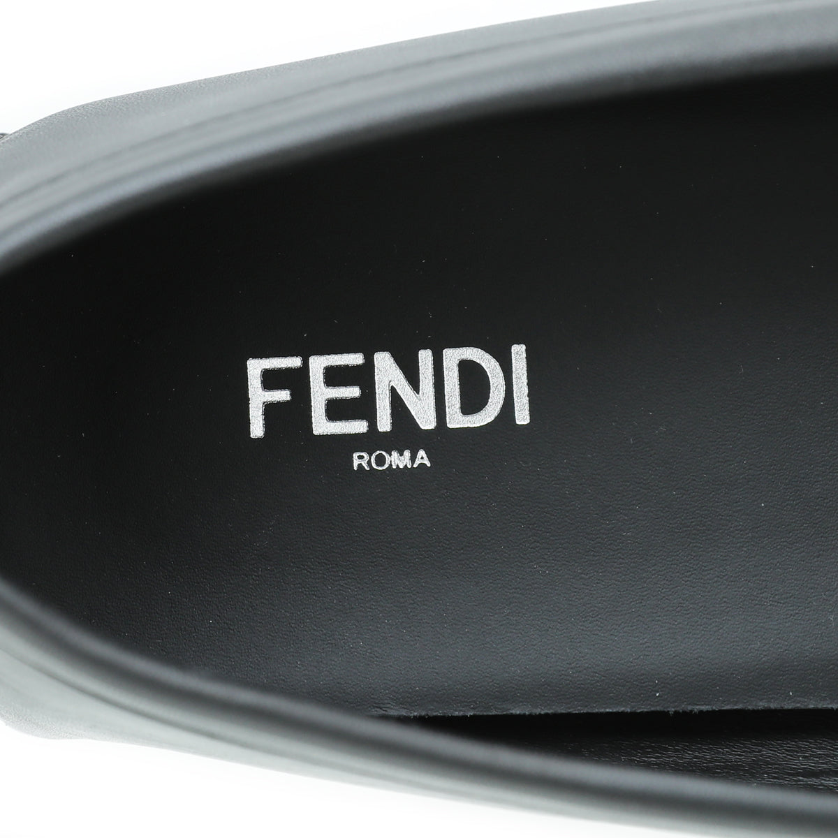 Fendi Black FF O'Lock Driving Loafers 9