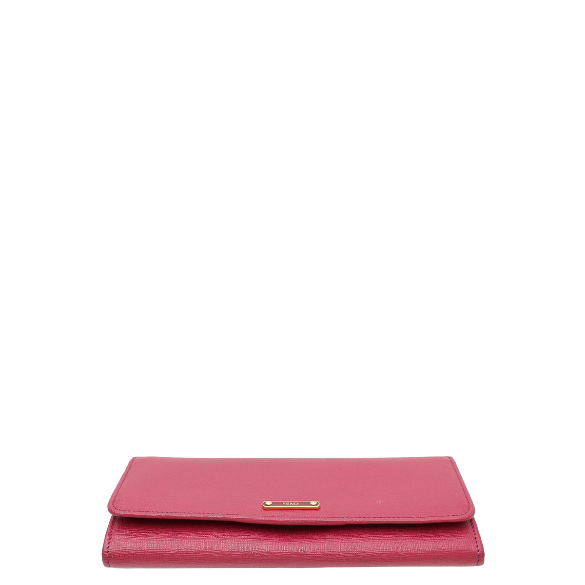 Fendi Dark Fuchsia Logo Continental Wallet