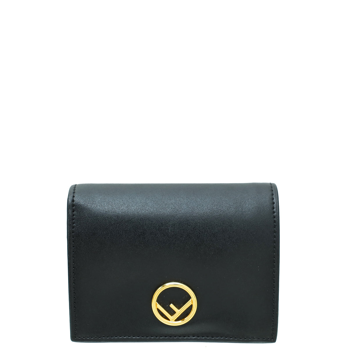 Fendi Black F is Fendi  Bifold Compact Wallet