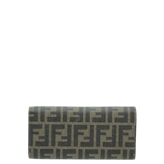 Fendi Tobacco Zucca Continental Wallet