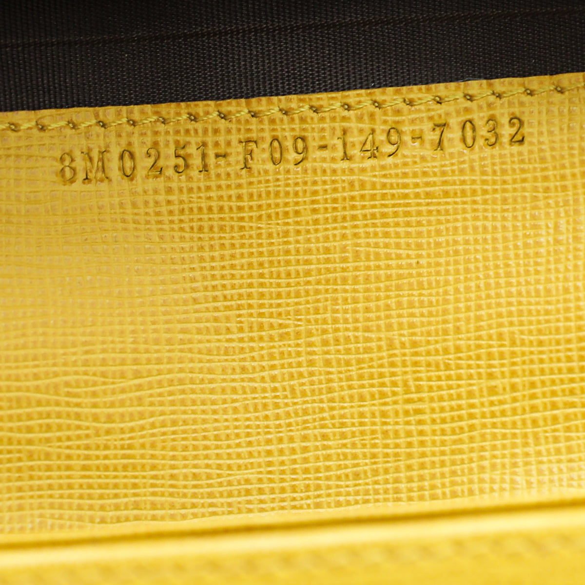 Fendi Yellow Elite Crayons Continental Wallet