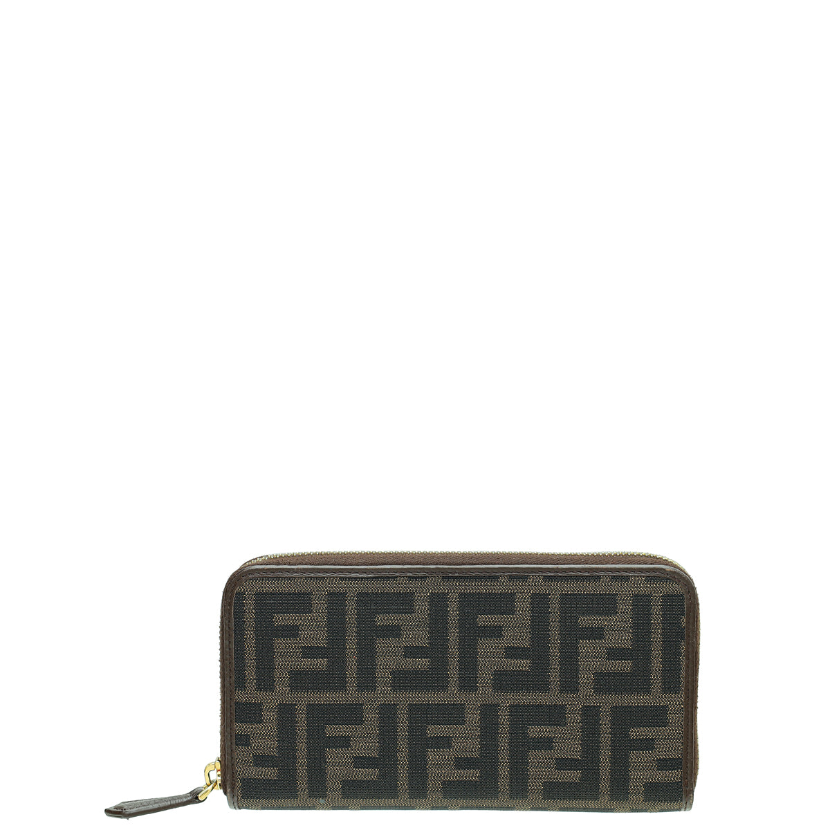 Fendi Tobaco Zucca Zip Around Wallet