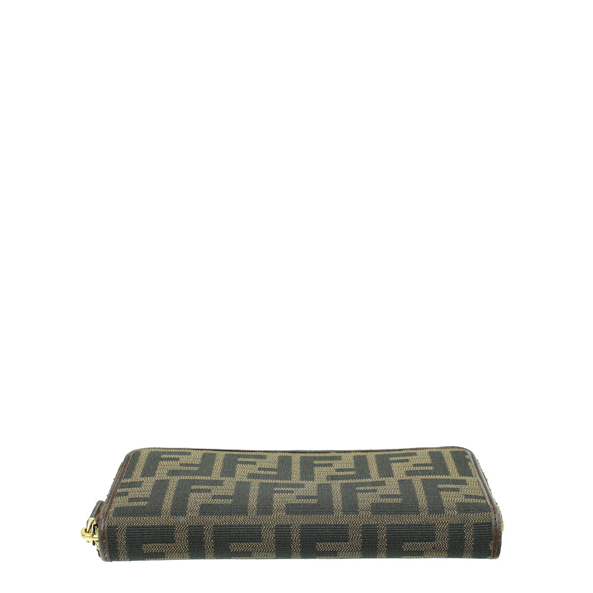 Fendi Tobaco Zucca Zip Around Wallet