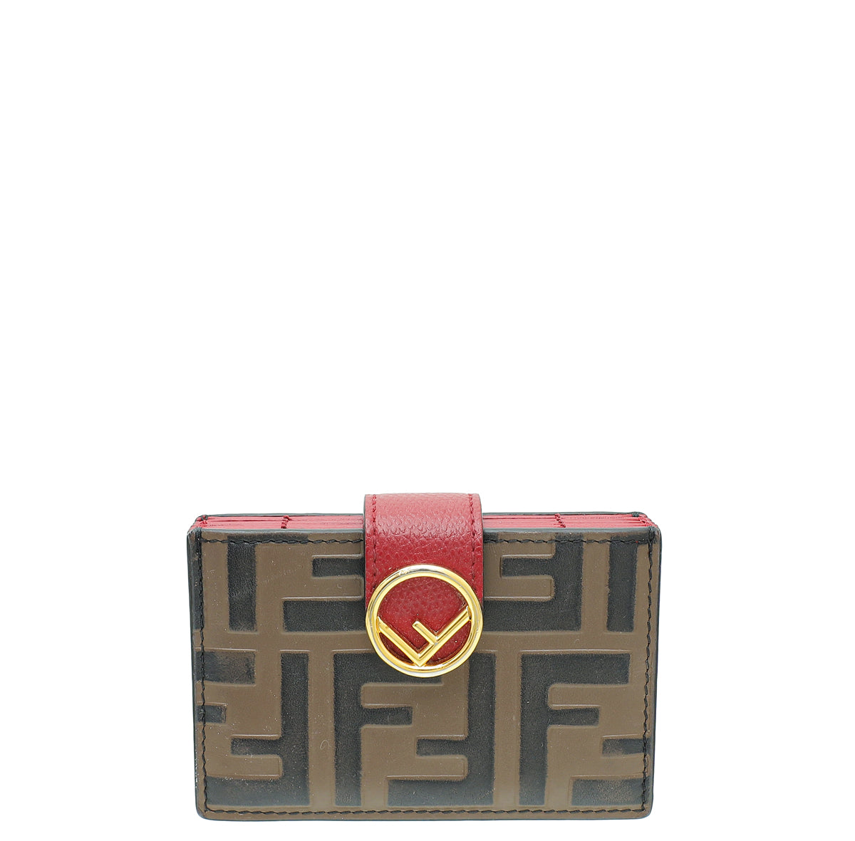 Fendi Bicolor FF Gusseted Card Holder