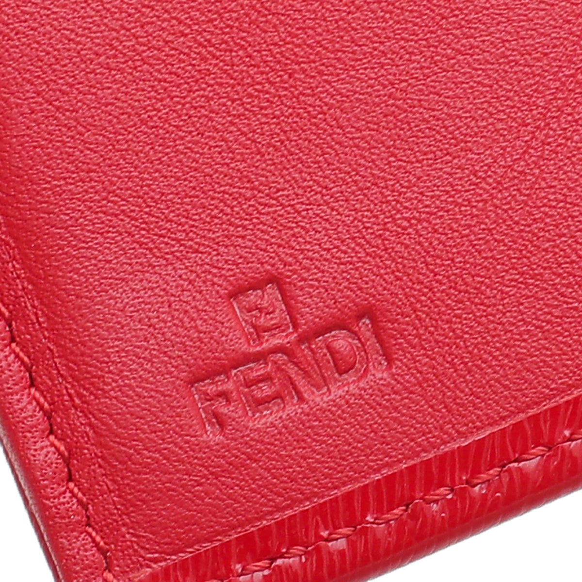 Fendi Red Logo Long Wallet