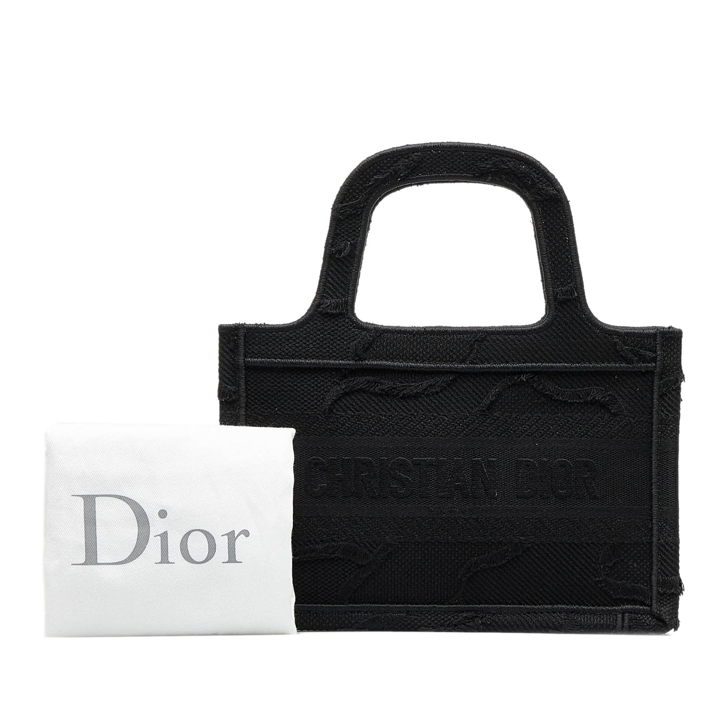 Black Dior Mini Book Tote