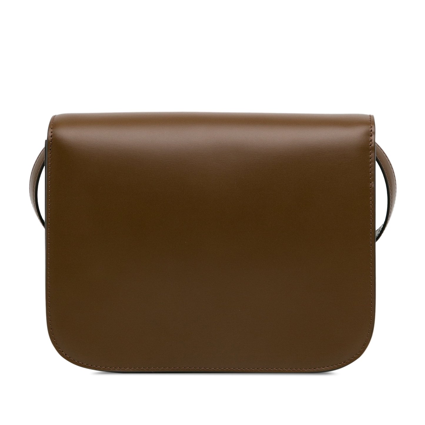 Celine Classic Box Medium Brown Calfskin