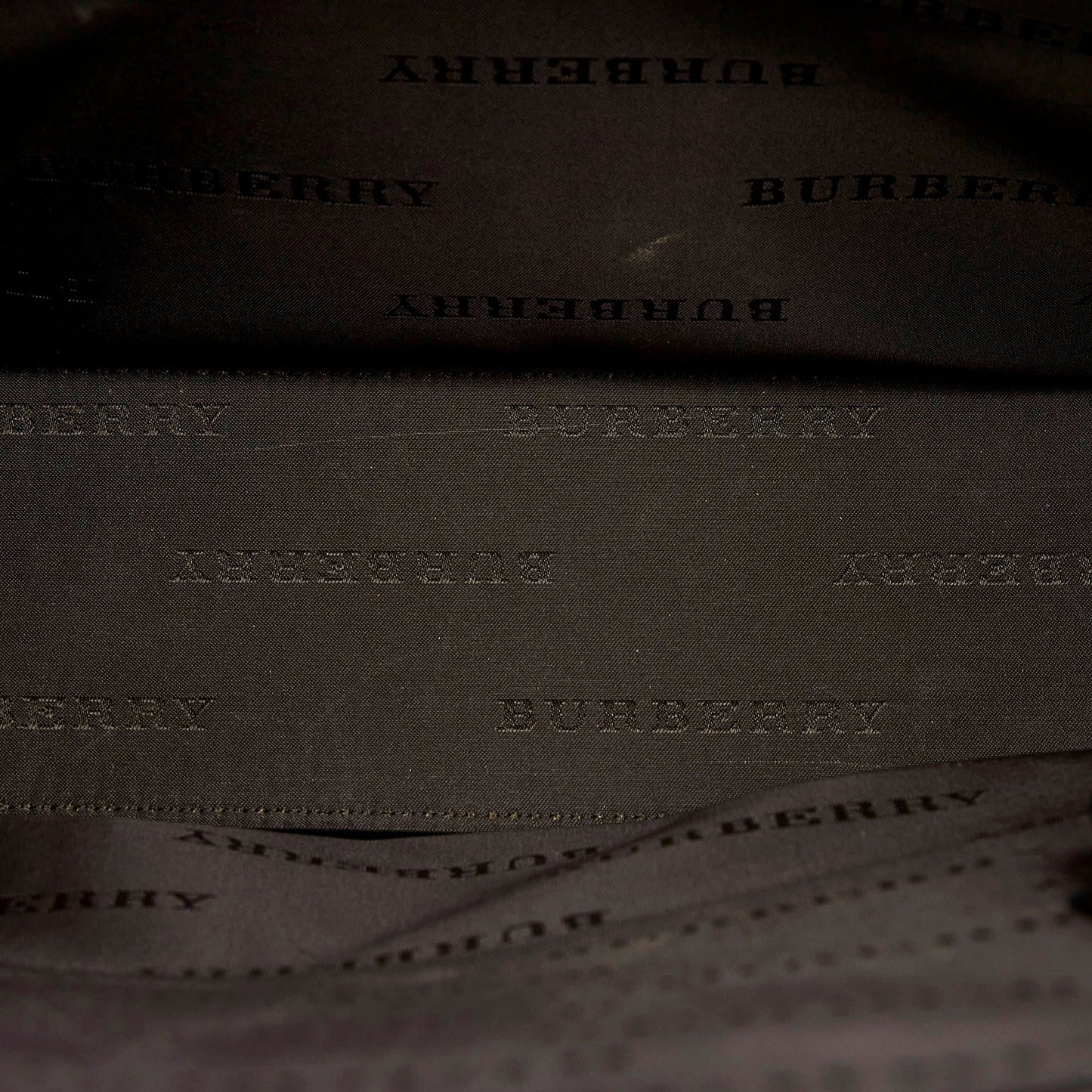 Black Burberry Leather Tote Bag