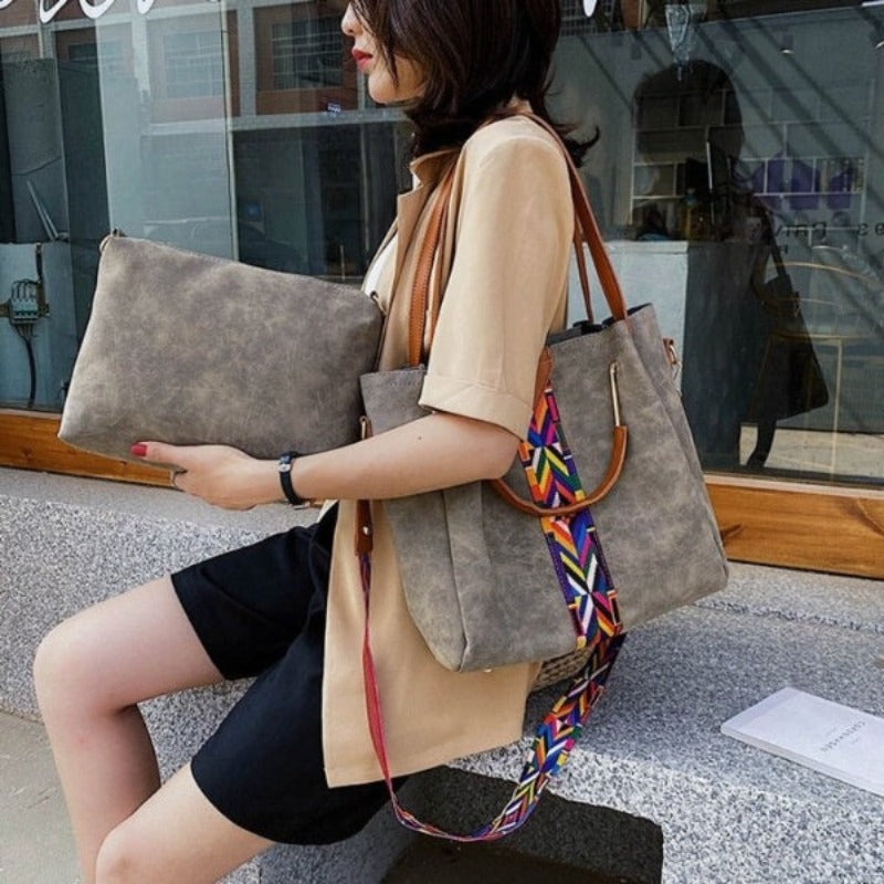 Leather Casual Handbags  For Women