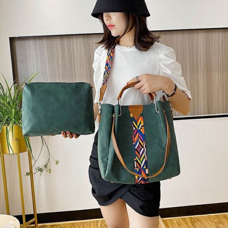 Leather Casual Handbags  For Women