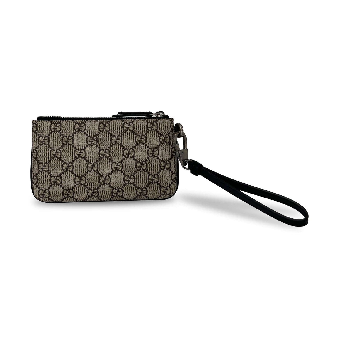 Gucci snake print GG supreme zip around wallet