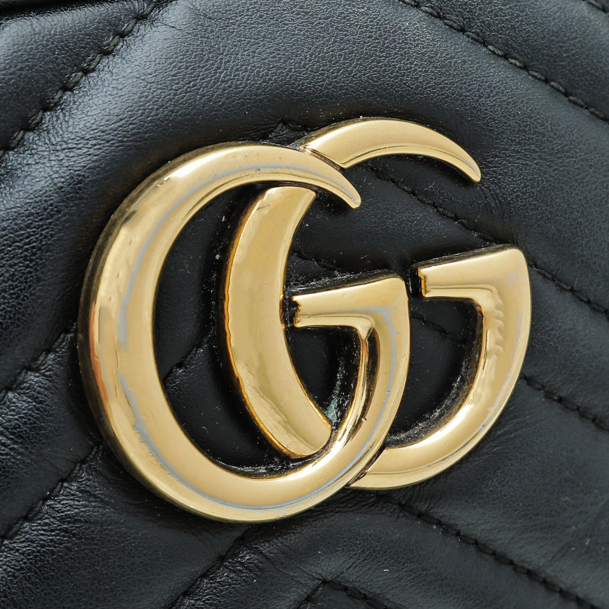 Gucci Black GG Marmont Camera Bag