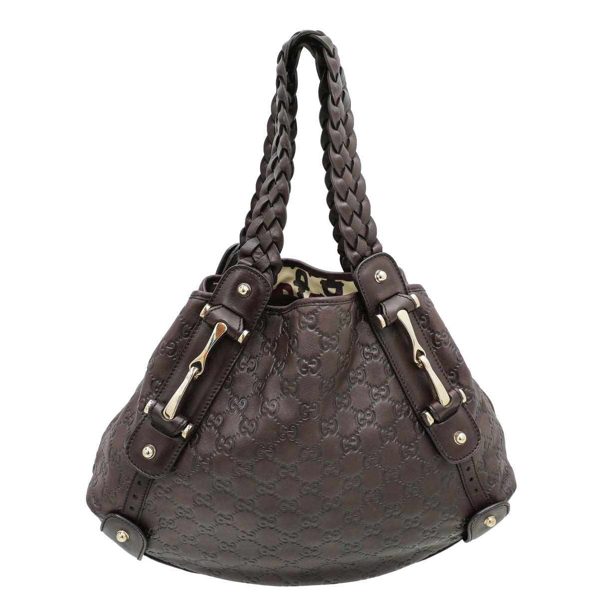 Gucci Chocolate GG Guccissima Pelham Medium Bag