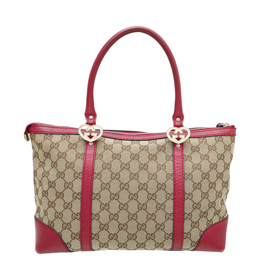 Gucci Bicolor GG Heart Bag