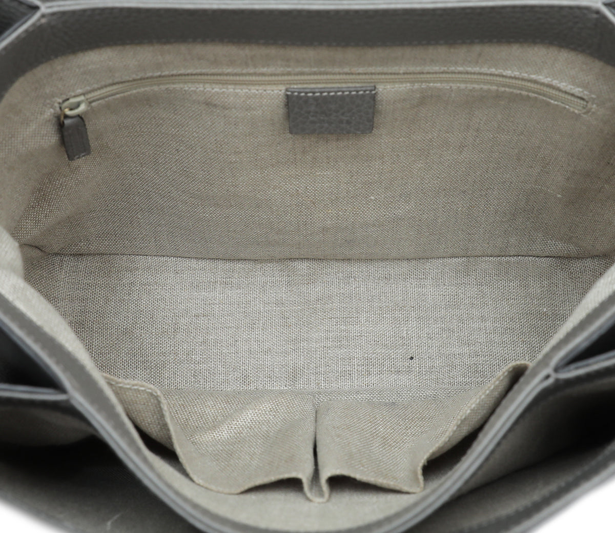 Gucci Grey G Interlocking Top Handle Medium Bag