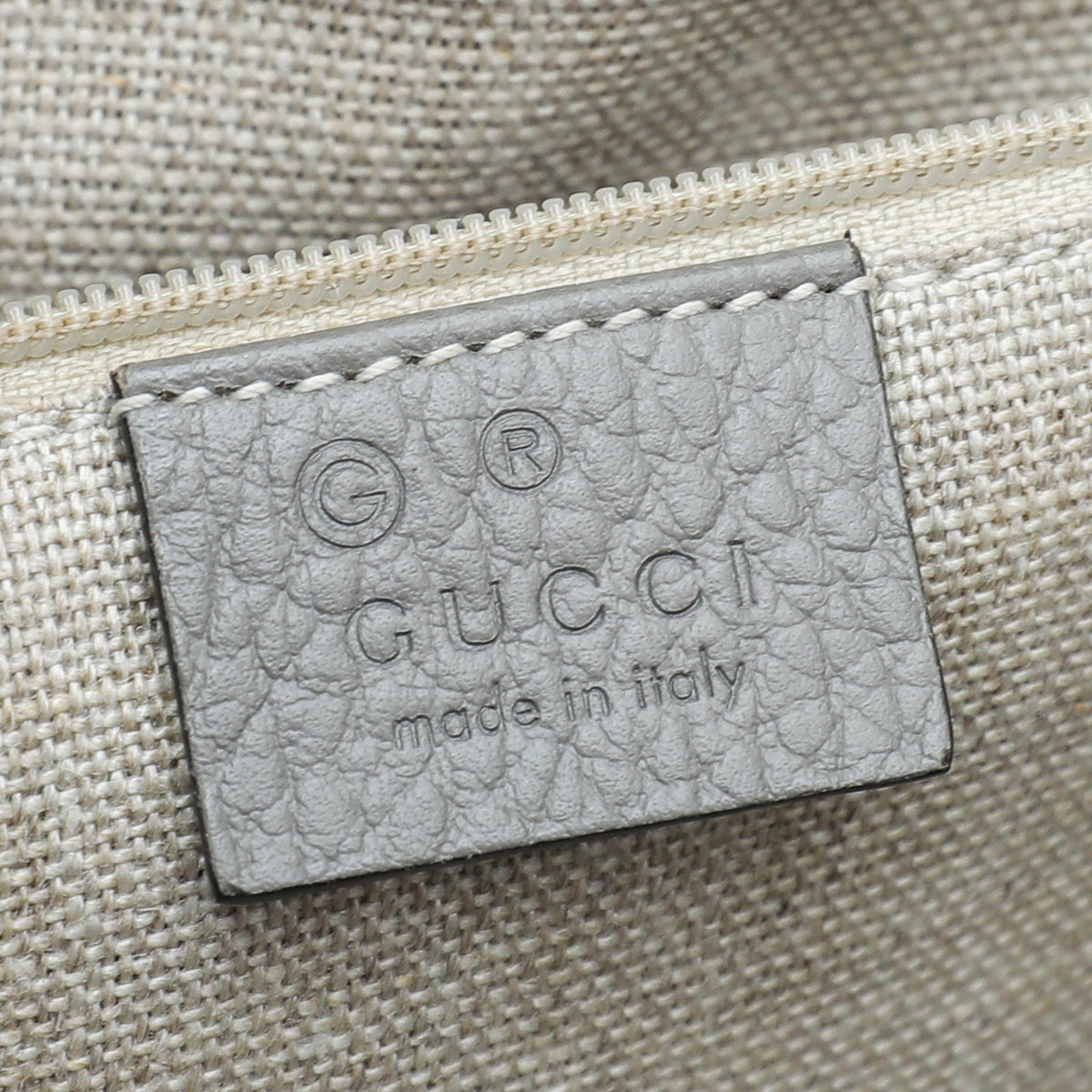 Gucci Grey G Interlocking Top Handle Medium Bag