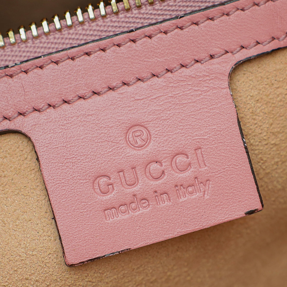 Gucci Pink GG Guccissima Foldover Linea Bag