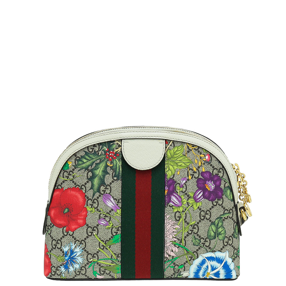 Gucci Multicolor GG Supreme Flora Ophidia Small Bag