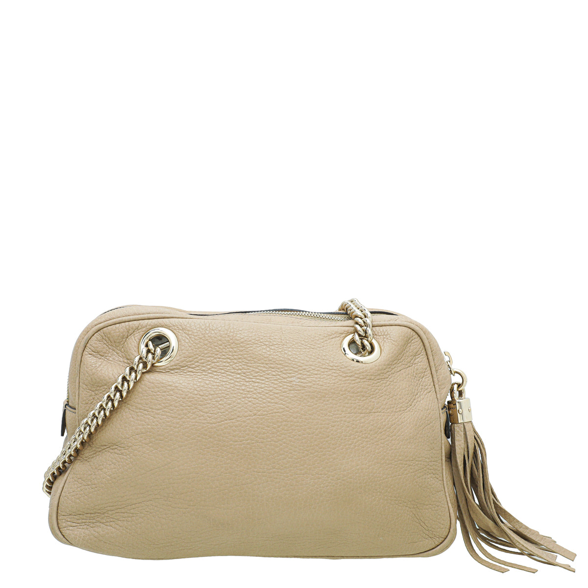 Gucci Beige Soho Tassel Chain Bag