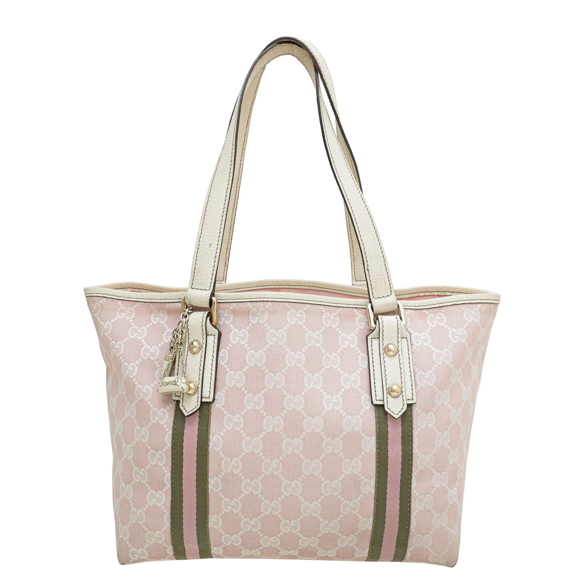 Gucci Pink GG Web Jolicoeur Tote Bag