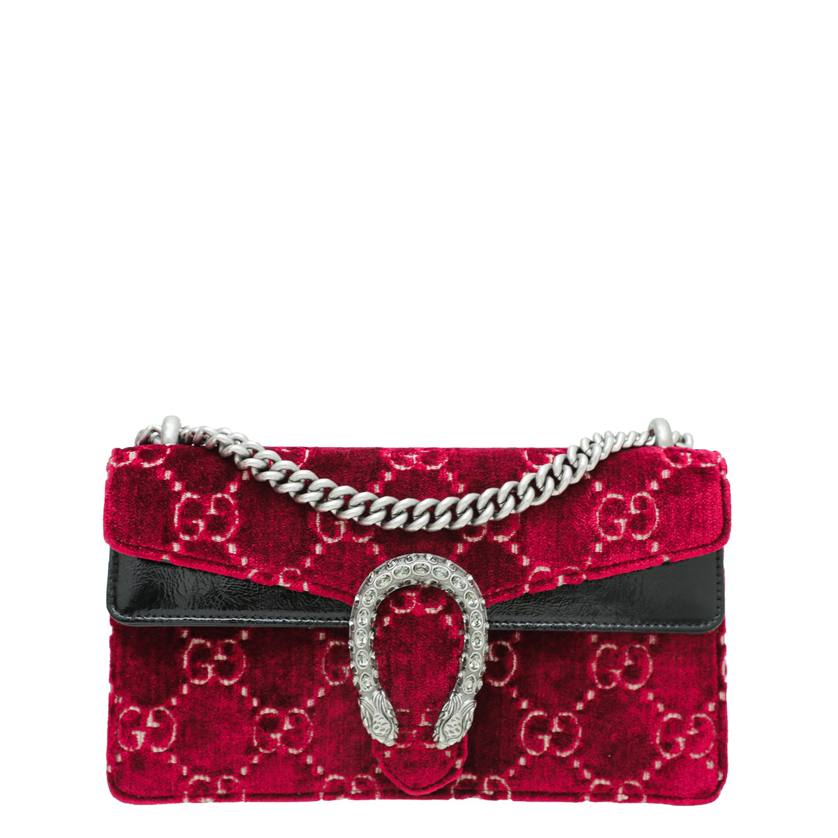 Gucci Bicolor GG Velvet Dionysus Small Bag