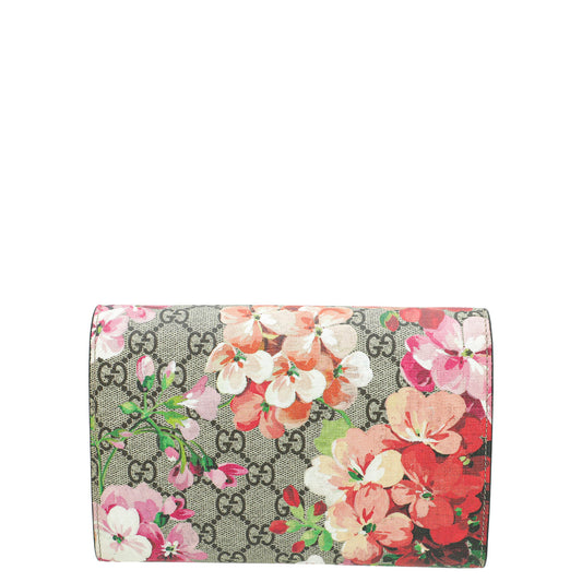 Gucci Ebony Multicolor GG Supreme Blooms Mini Dionysus Chain Bag