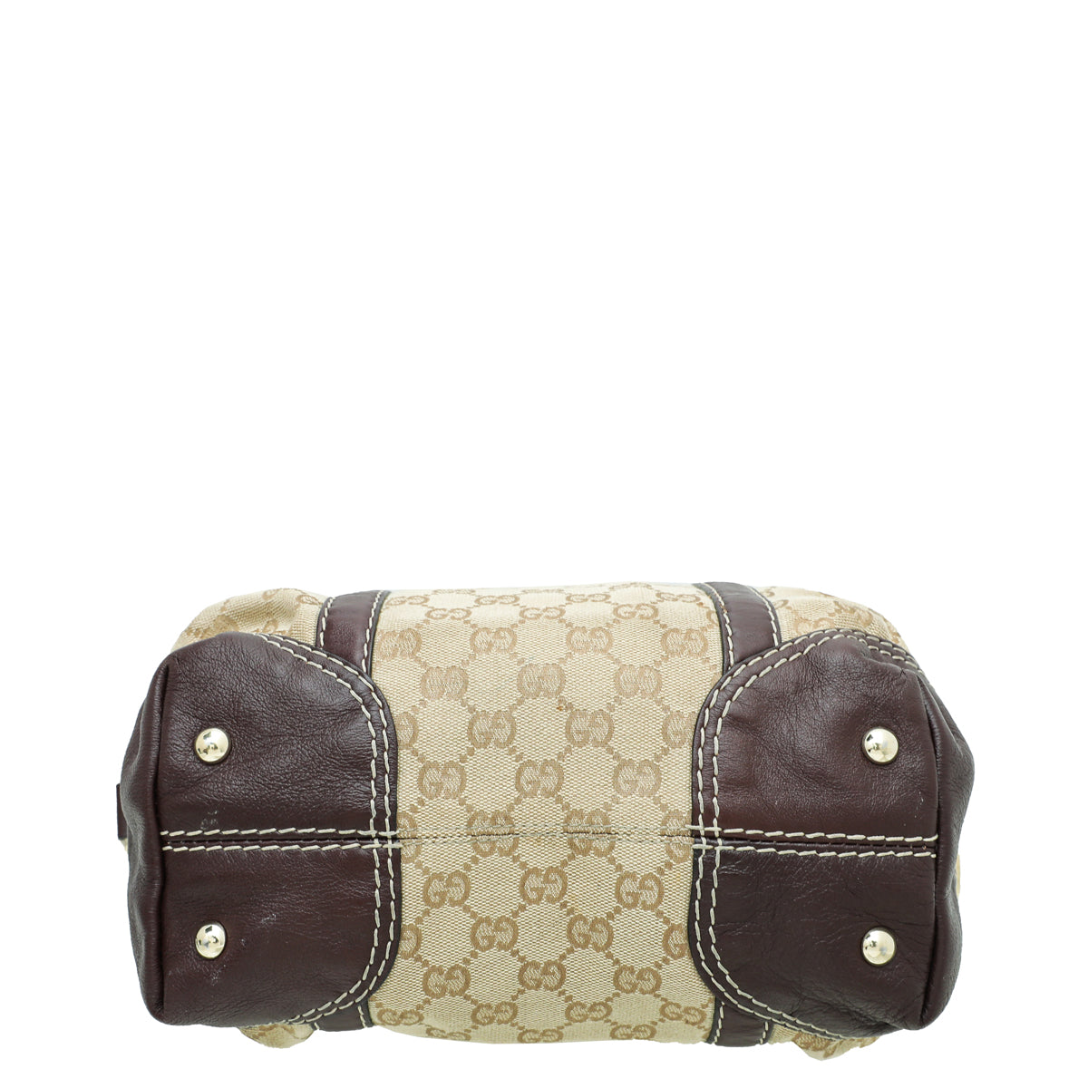 Gucci Bicolor GG Equestrian Horseshoe Bowler Bag