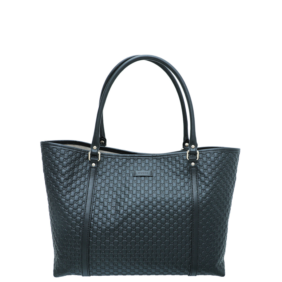 Gucci Black GG Microguccissima Joy Medium Tote Bag