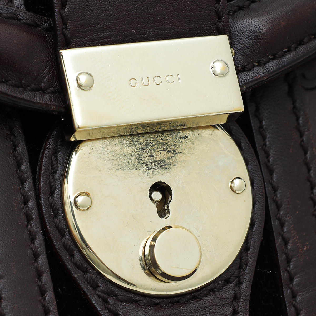 Gucci Chocolate Brown Guccissima Treasure Flap Bag