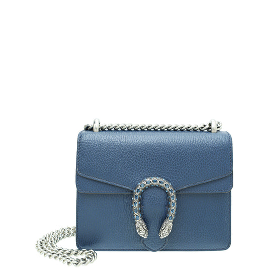 Gucci Blue Crystal Dionysus Chain Mini Bag