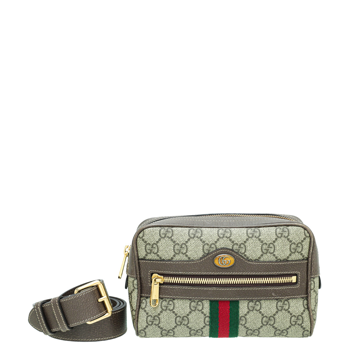 Gucci Bicolor GG Supreme Web Small Ophidia Belt Bag