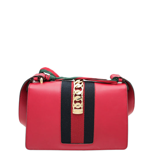 Gucci Red Sylvie Small Bag