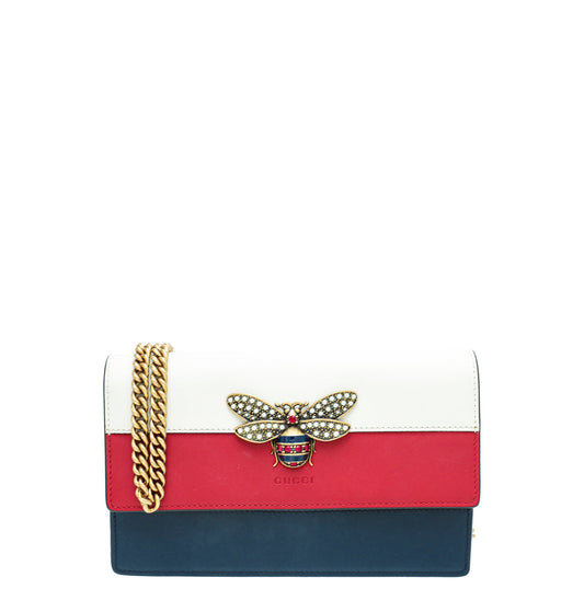 Gucci Tricolor Queen Margaret Bee Mini Bag