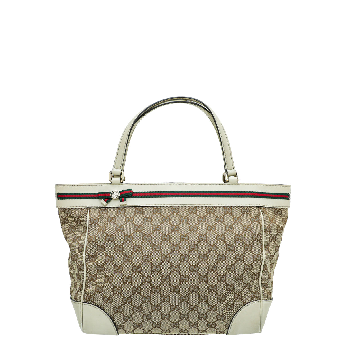 Gucci Bicolor GG Web Medium Mayfair Tote Bag