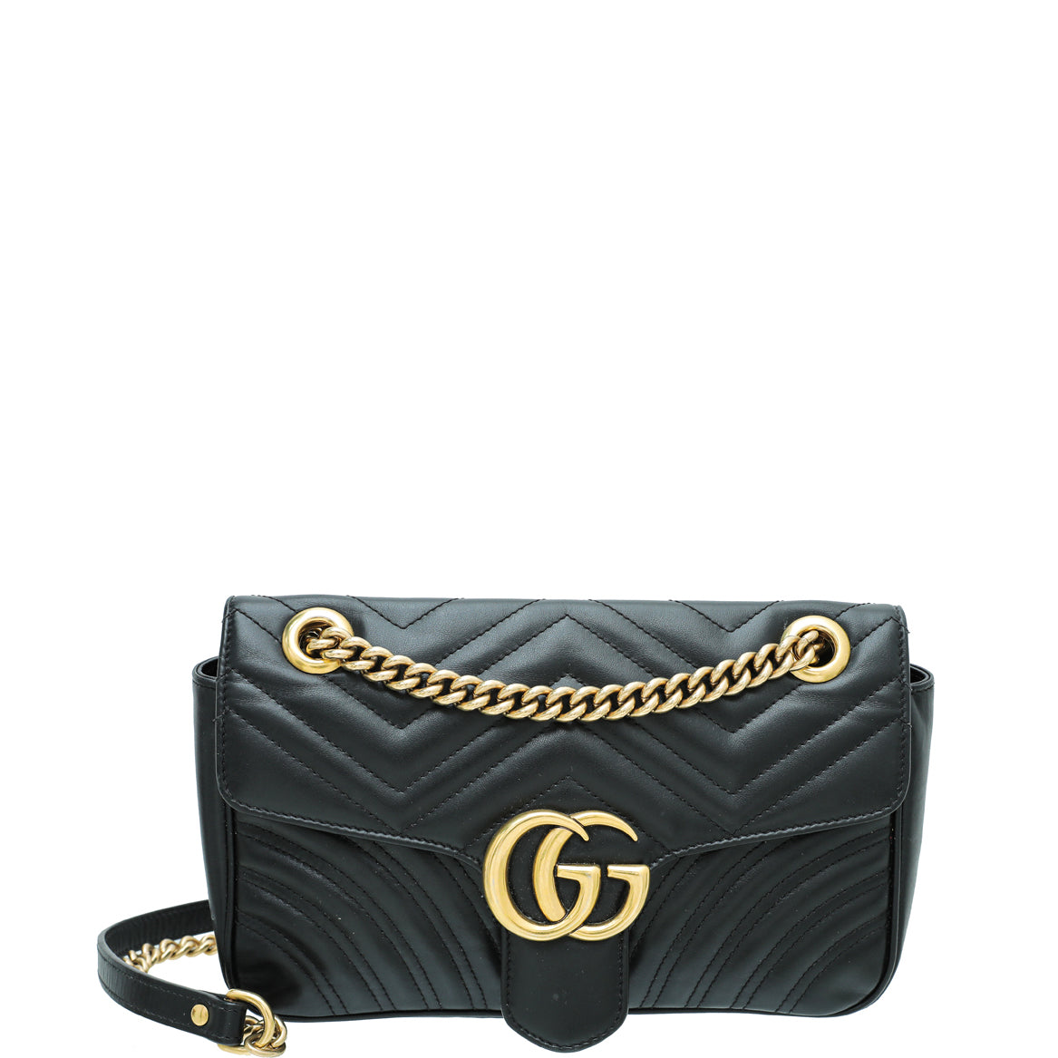 Gucci Black GG Marmont Small Bag