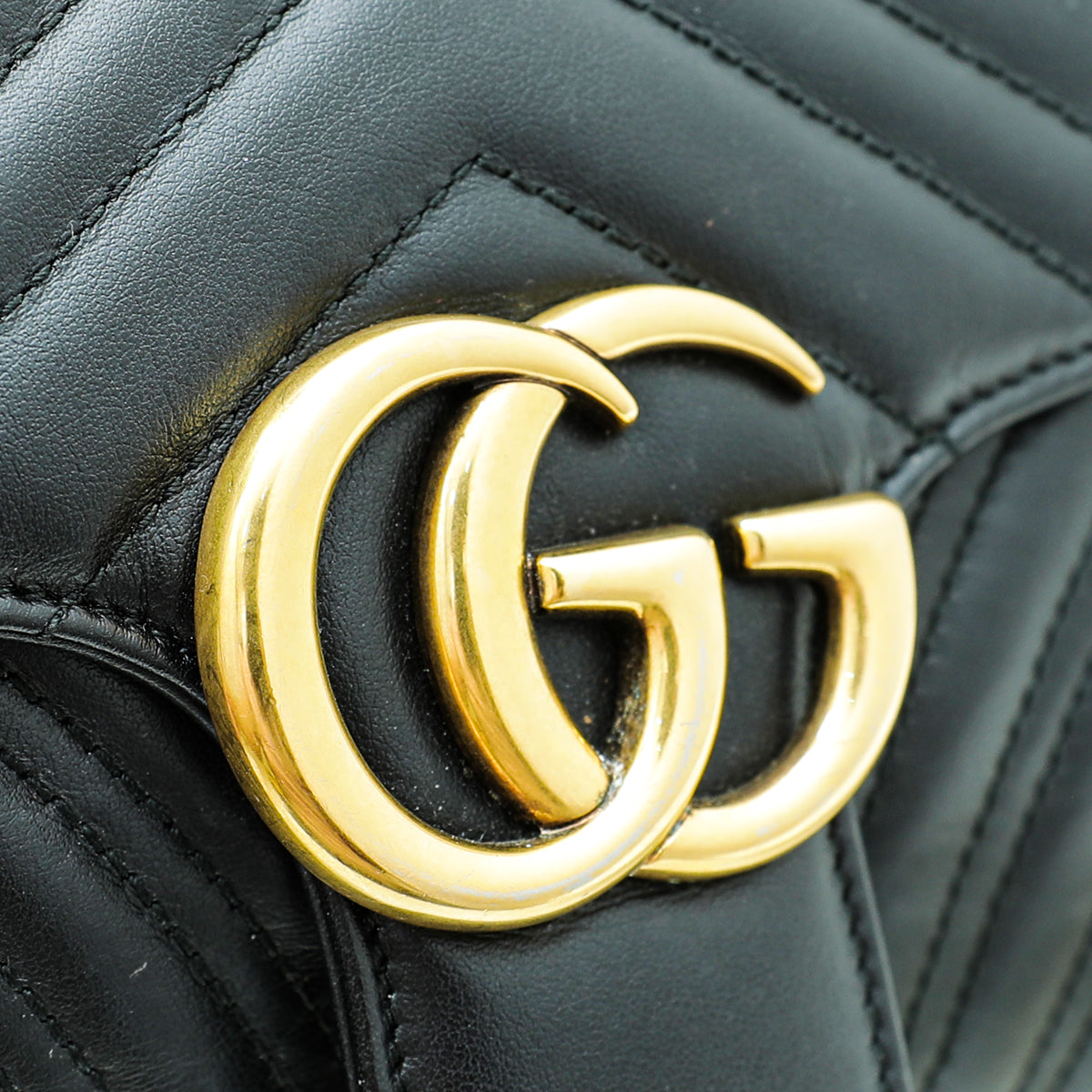 Gucci Black GG Marmont Small Bag