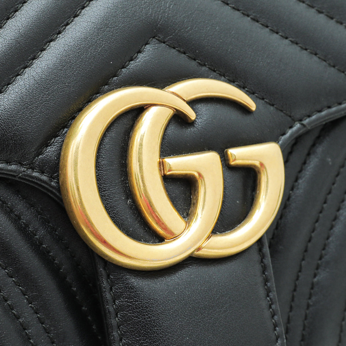 Gucci Black GG Marmont Small Bag